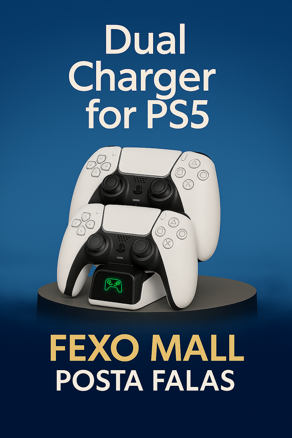 Dual Charger për PS5– Karikues Dyfishtë për Gamepad