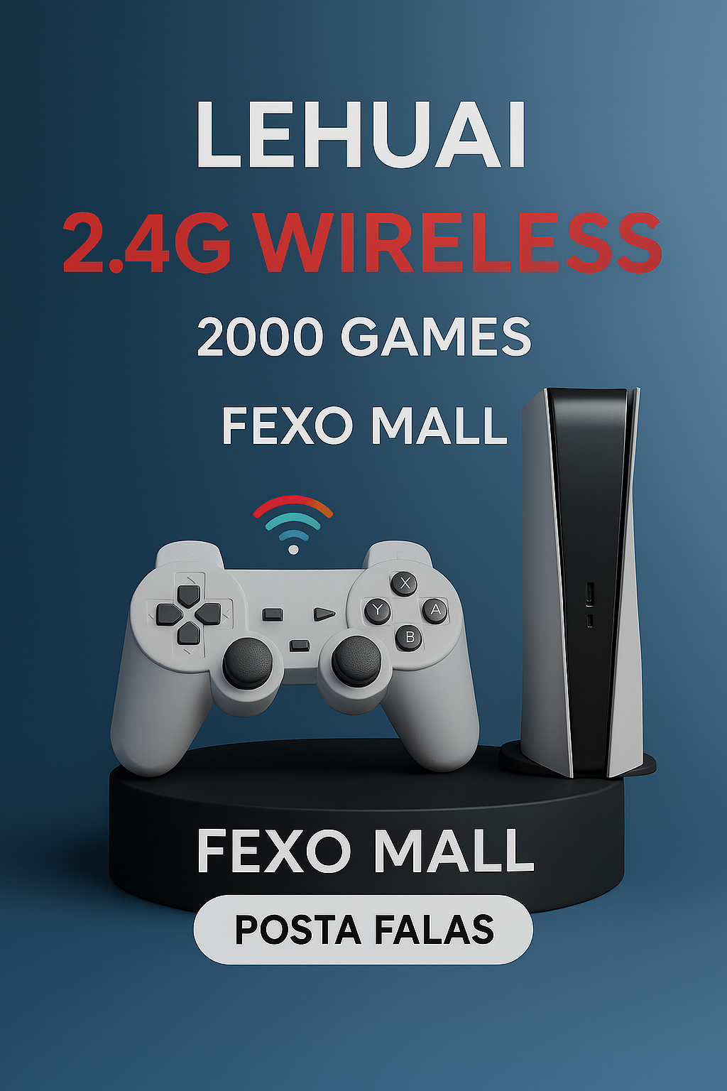 Lehuai – Konsolë Wireless 2.4G me 2000 Lojëra