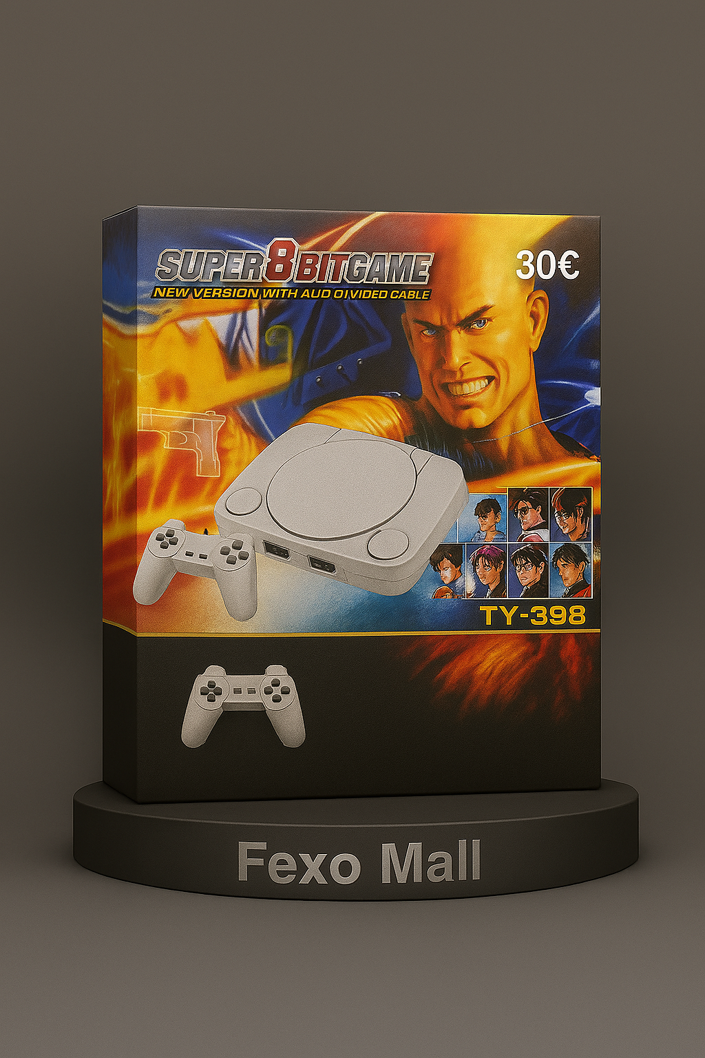 Super 8-Bit Game Console – Konsolë Retro me Dy Gamepad