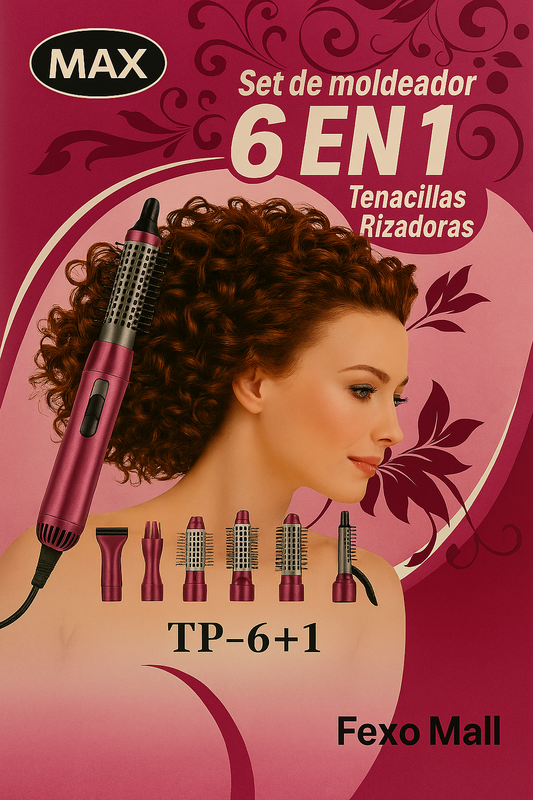 MAX Hair Styler 6‑në‑1 – Pajisje Multifunksionale për Stilim Flokësh