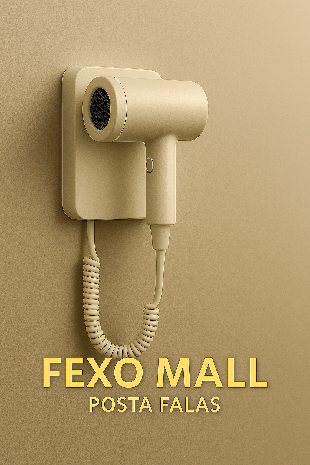 Tharëse Flokësh e Montuar në Mur – Dizajn Premium për Hotele & Shtëpi