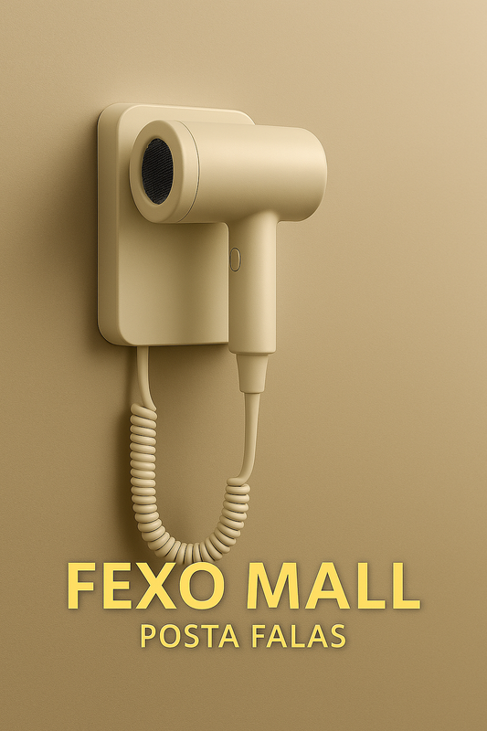 Tharëse Flokësh e Montuar në Mur – Dizajn Premium për Hotele & Shtëpi