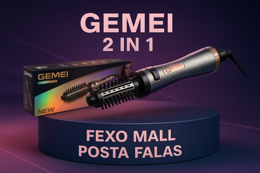 Gemei GM-4830 – Furçë Elektrike 2 në 1 për Stilim Flokësh