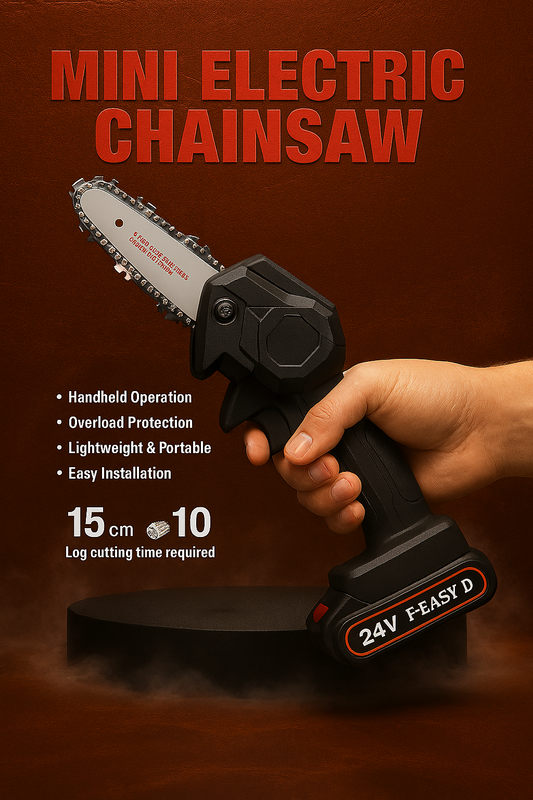 Mini Electric Chainsaw – Sharrë Elektrike Portative 24V