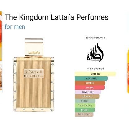 Eau de Parfum Lattafa The Kingdom Man, 100 ML