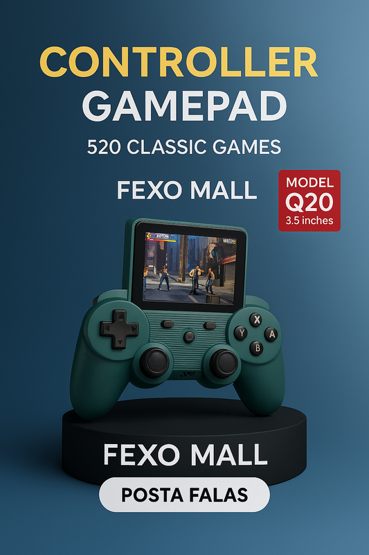 Gamepad Q20 – Konsolë Portative me 520 Lojëra Klasike